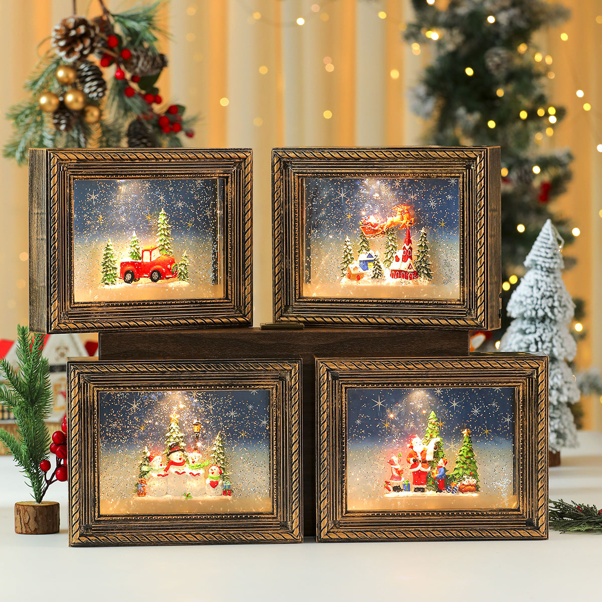 Christmas Musical Photo Frame with Lighting