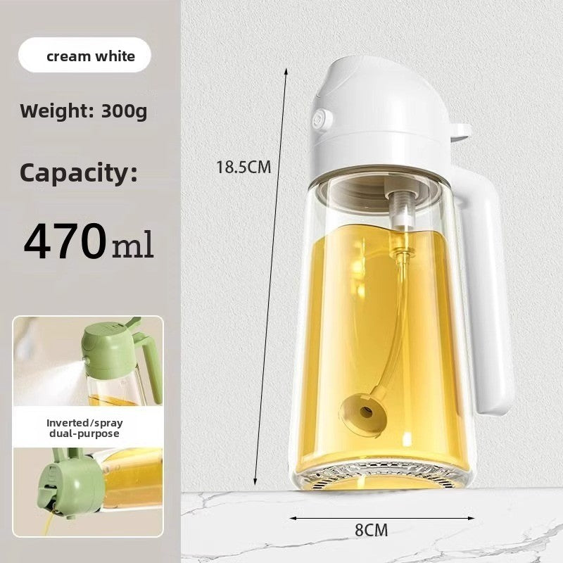 Spray and pour dual-purpose spray tank leak-proof oil tank glass spray oil bottle
