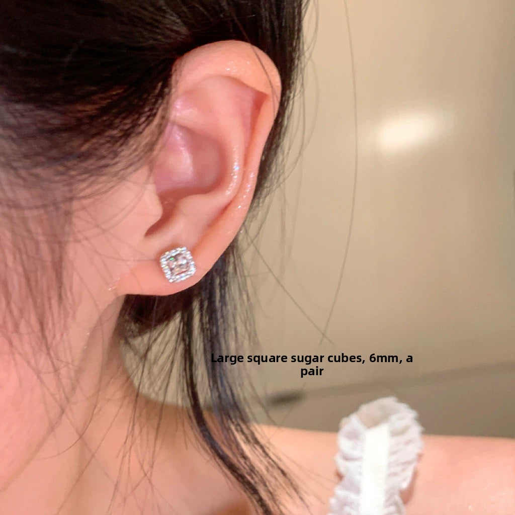 Korean Style Geometric Alloy Earrings