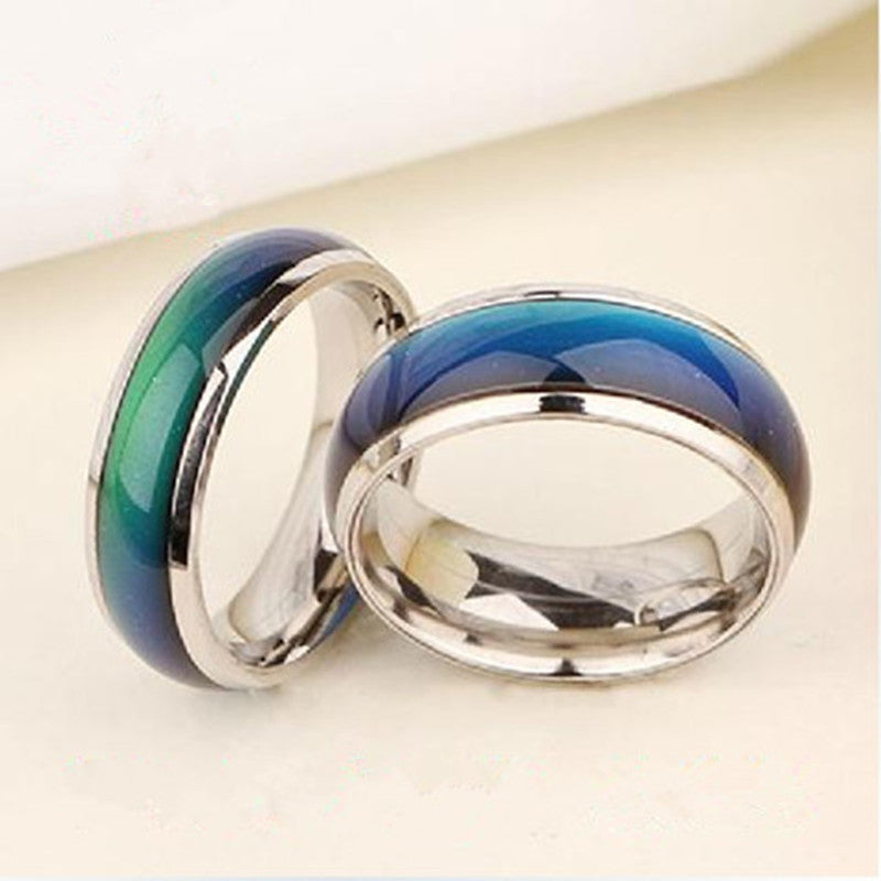 Mood-sensitive temperature-changing ring