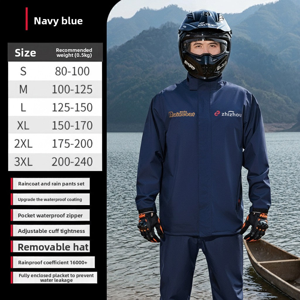 Special raincoat for delivery riders, rainproof and detachable design teemdrop