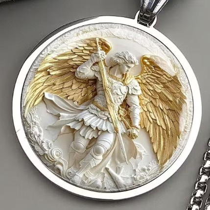 Saint Raphael Archangel Stainless Steel Necklace