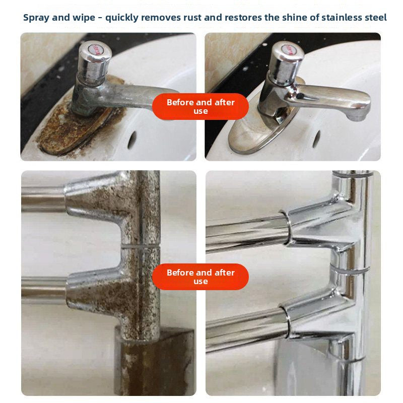Stainless Steel Rust Remover Liquid 330ml Powerful Metal Cleaner for Instant Rust Removal teemdrop