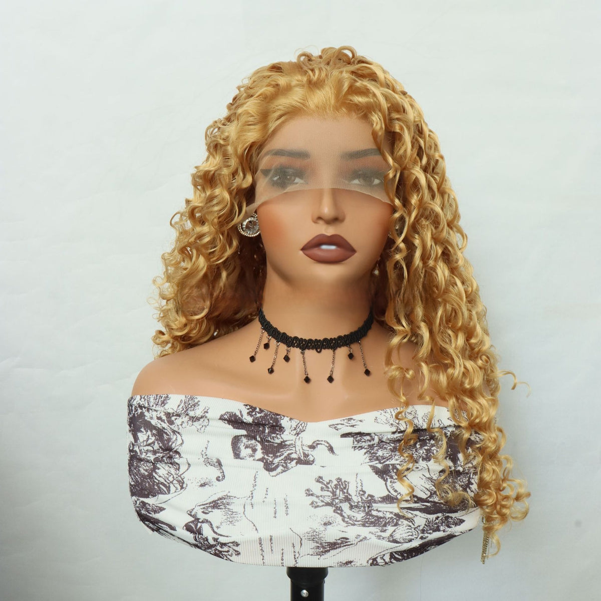 13x4 Lace Front Golden Curly Wig