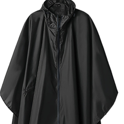 Fashionable cape raincoat for outdoor use teemdrop