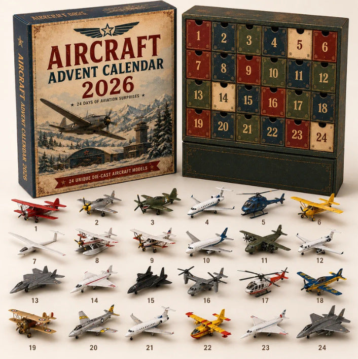 Aircraft Series Blind Box Advent Calendar Christmas Toy