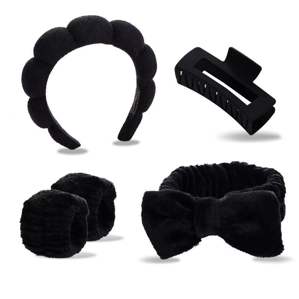 Lady's velvet sponge hairband teemdrop