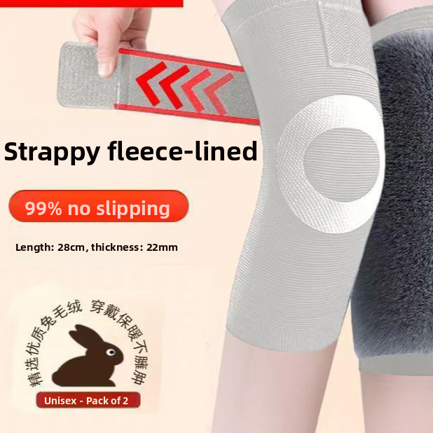 Winter warm rabbit fur knee cap? teemdrop