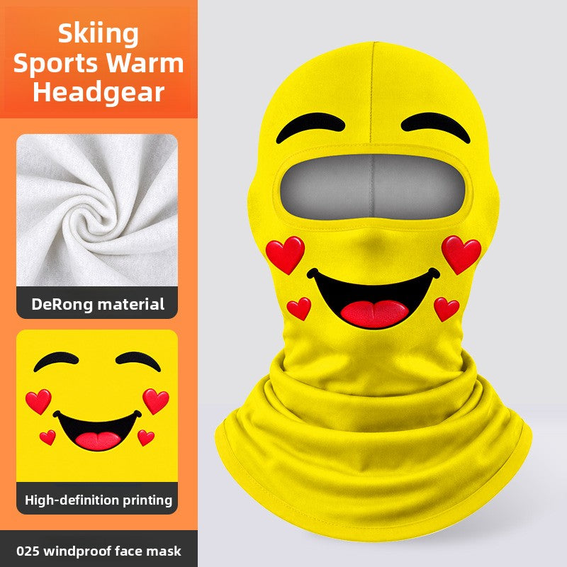 3D Digital Printed Milk Silk Balaclava Ski Motorcycle Face Mask teemdrop