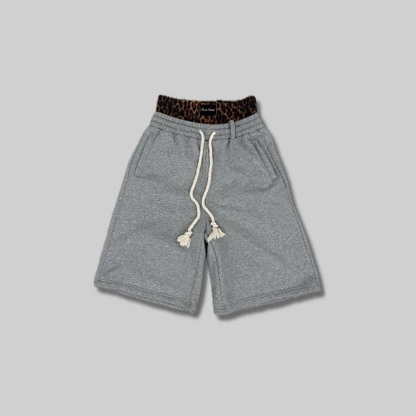 Men's Double Waistband Cropped Casual Shorts