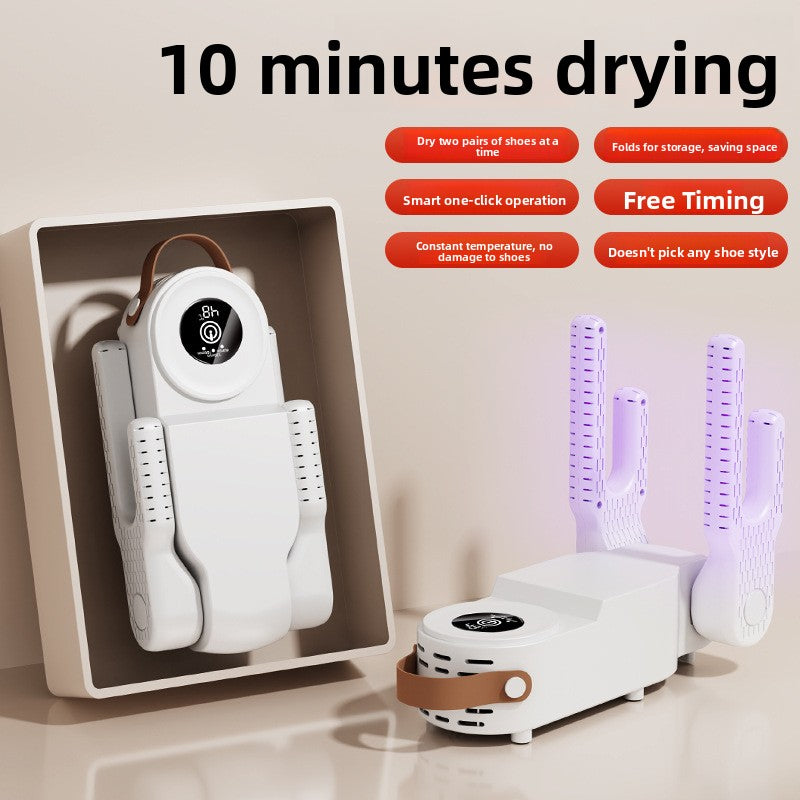 Foldable Smart Shoe Dryer with Deodorizing and Sterilizing Function teemdrop