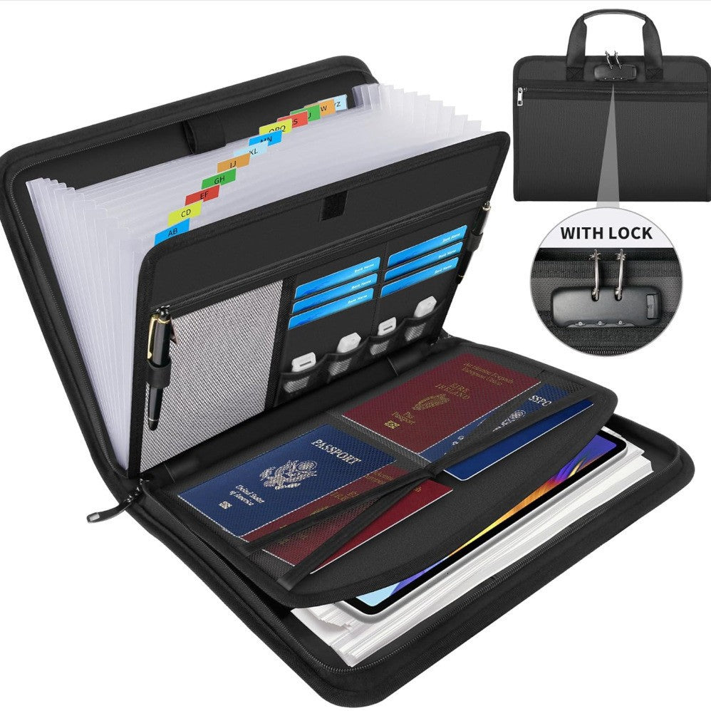 Fireproof Waterproof Expandable File Organizer