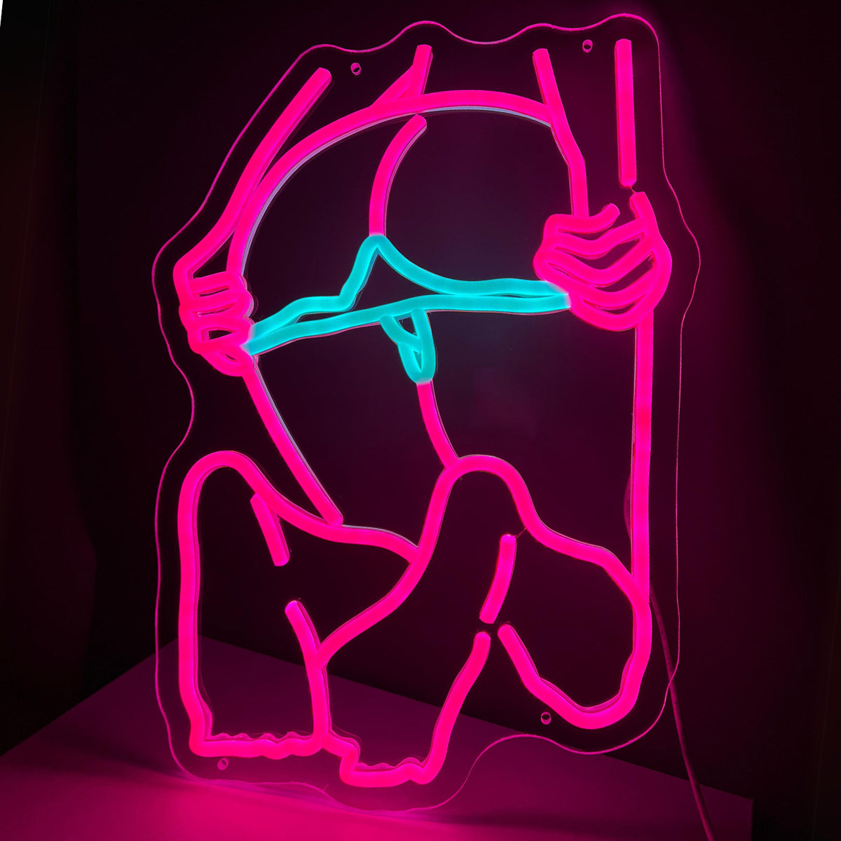 Custom LED Neon Sign Acrylic Decorative Light for Room Wedding Party teemdrop