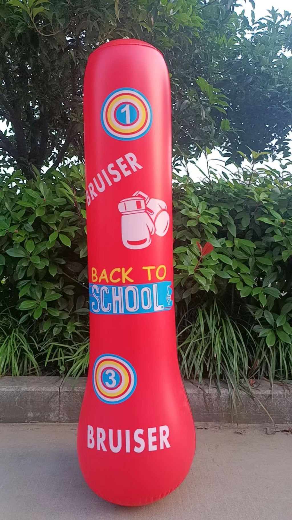 Inflatable Punching Bag with Digital Targets teemdrop