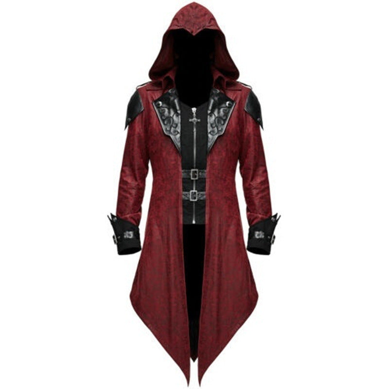 Medieval Gothic Performance Coat for Halloween