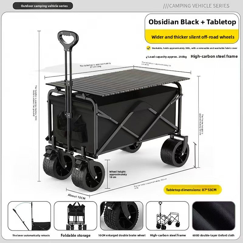 Outdoor folding trolley teemdrop