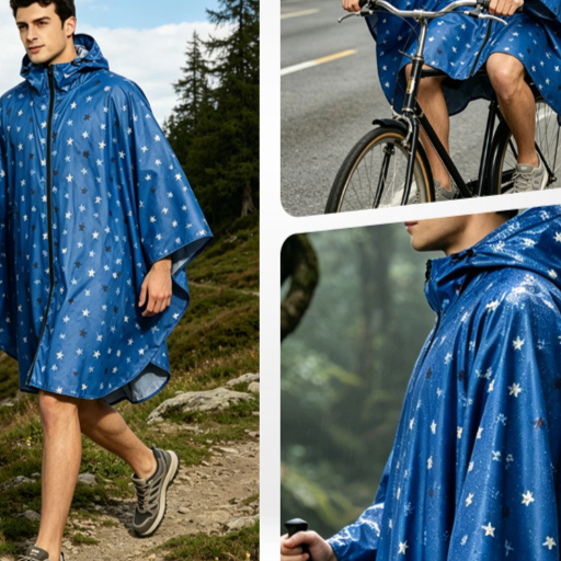 Printed one-piece raincoat teemdrop