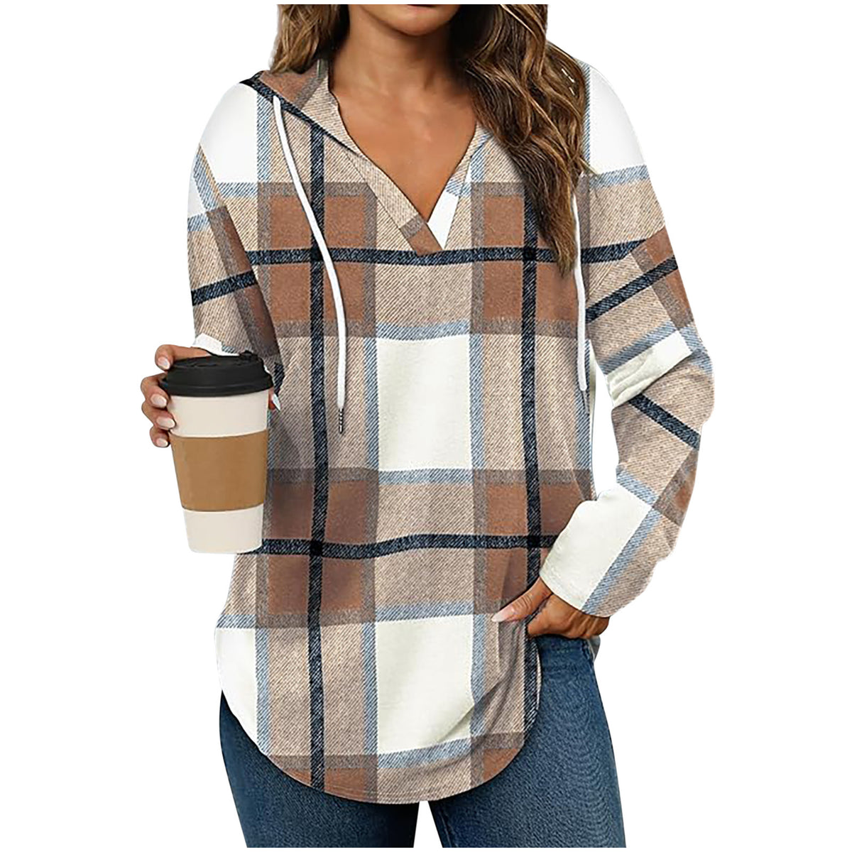 Winter and autumn hooded pullover sweater