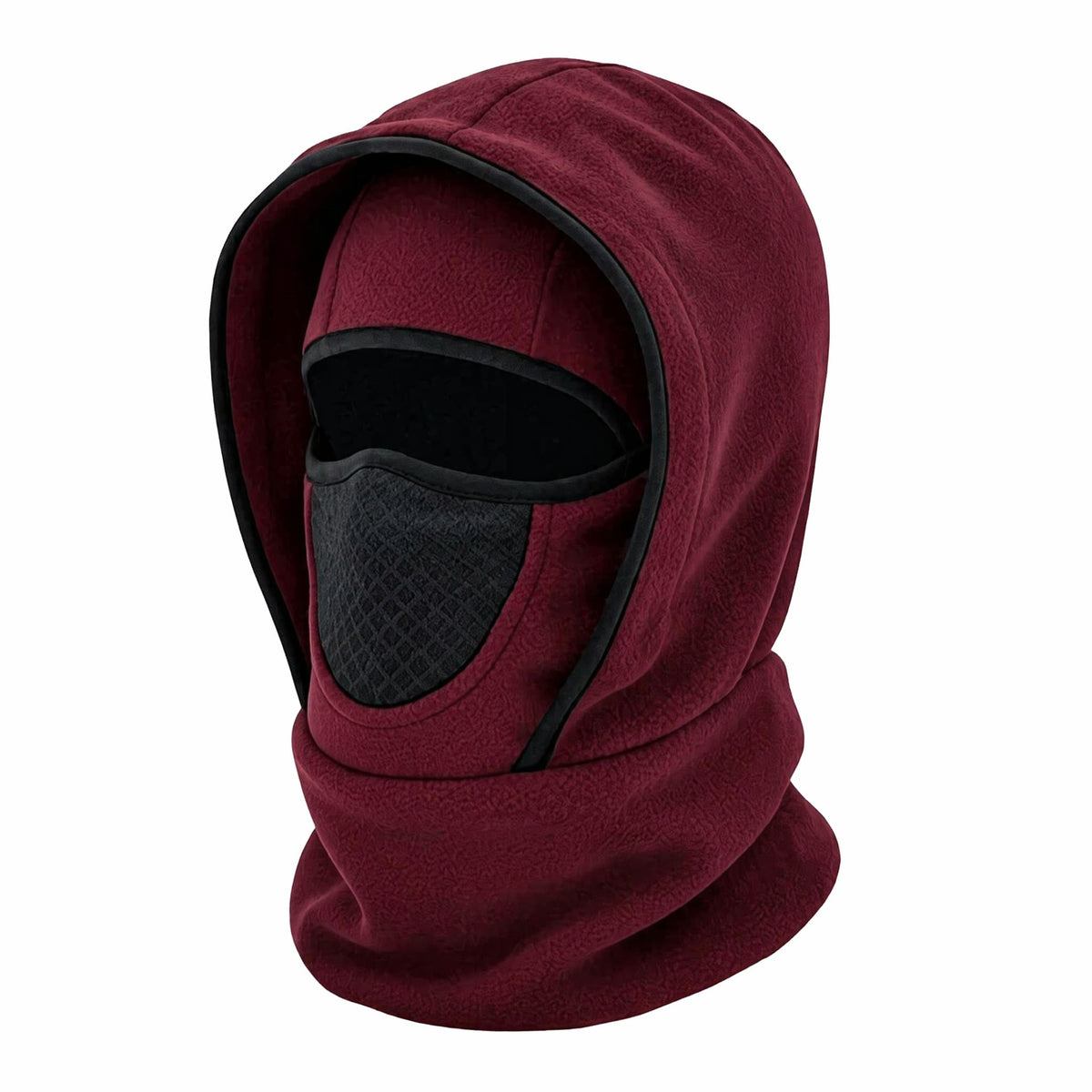 Winter Warm Polar Fleece Integrated Face Mask Hat teemdrop