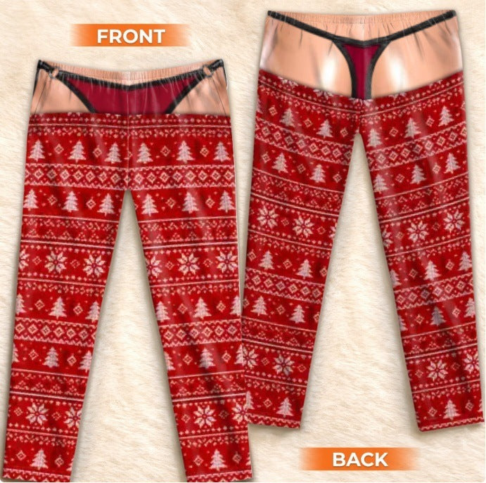 Christmas 3D Print Cotton Lounge Pants