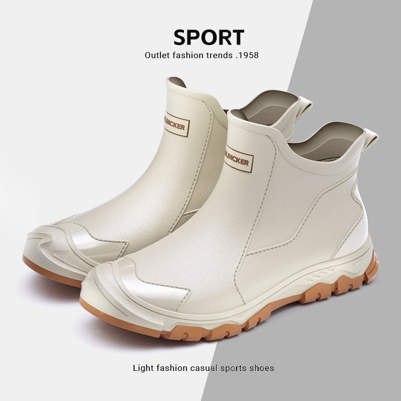 Outdoor wading rubber boots
