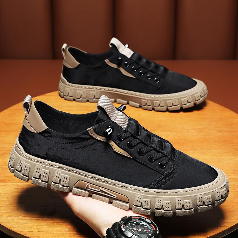 Men's Breathable Ice Silk Slip-On Casual Sneakers teemdrop