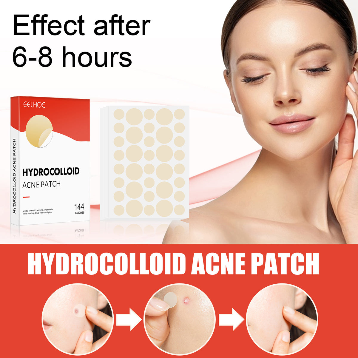 Hydrocolloid acne patch teemdrop