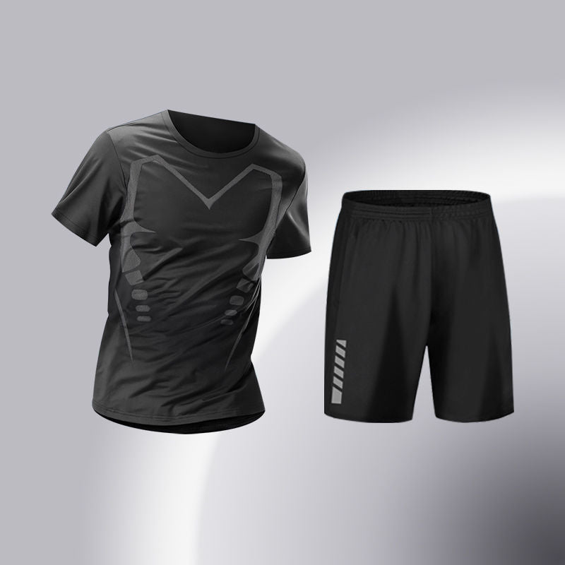 Men's Quick-Dry High-Elasticity 5-Piece Training Tracksuit Set teemdrop