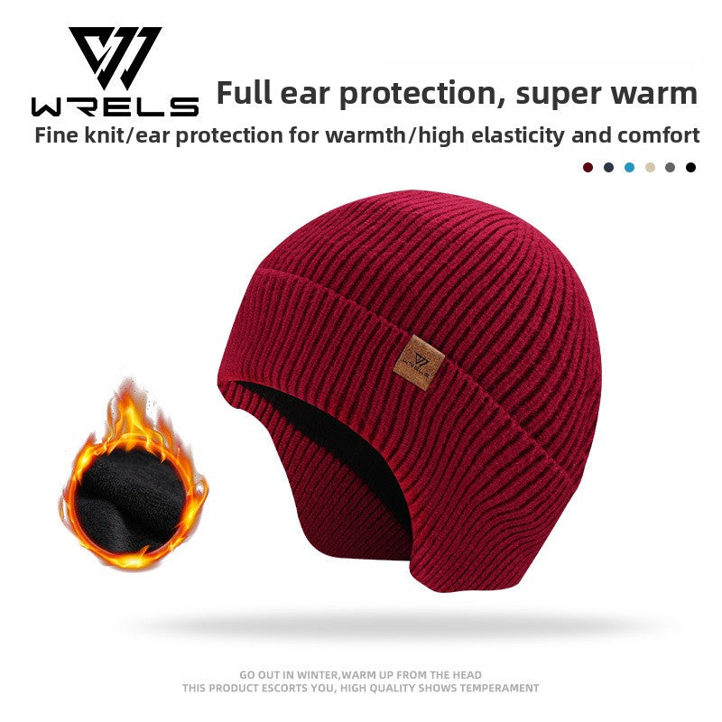 Womens Mens Fleece Lined Windproof Knitted Hat teemdrop