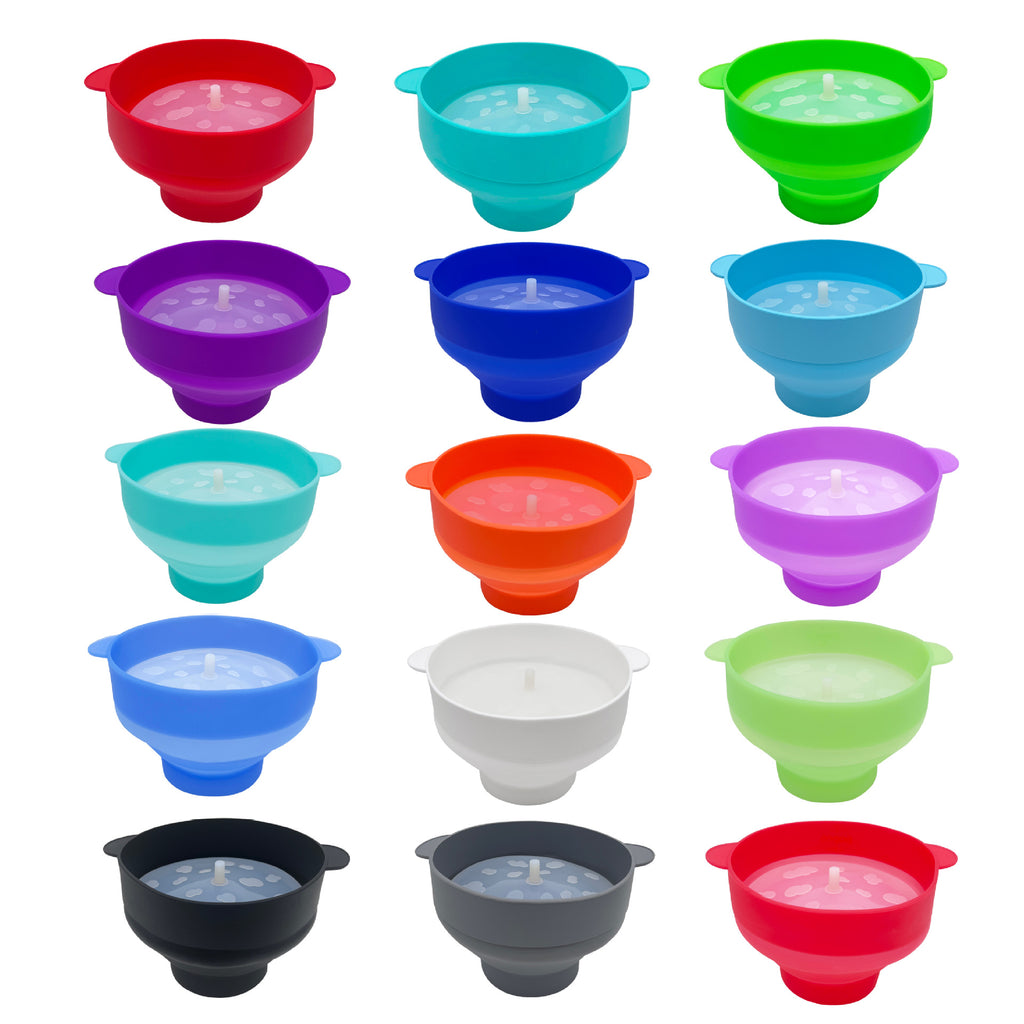 Foldable Silicone Popcorn Bucket with Handle Microwave Oven Safe Homemade Popcorn Maker teemdrop