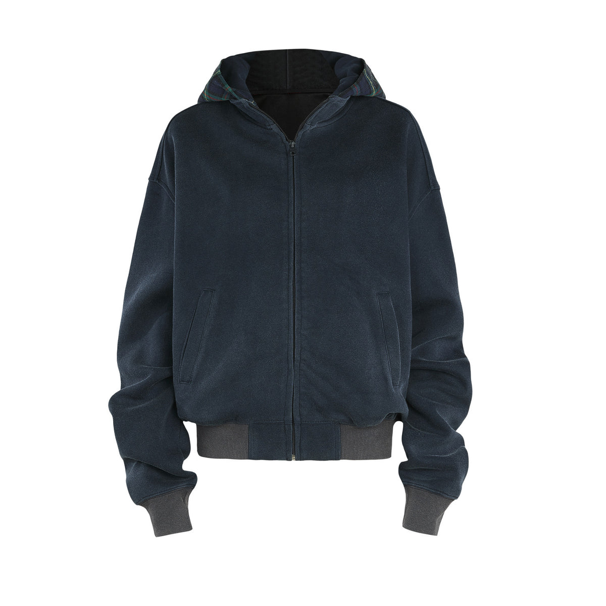 Fake two-piece hooded sweatshirt teemdrop