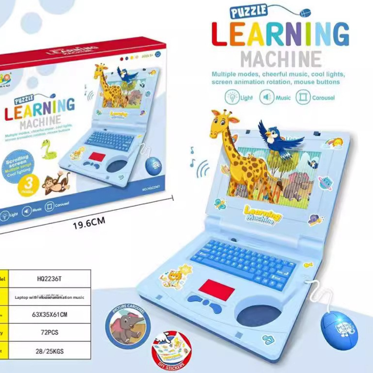 Simulation Notebook with Lights and Music for Early Learning