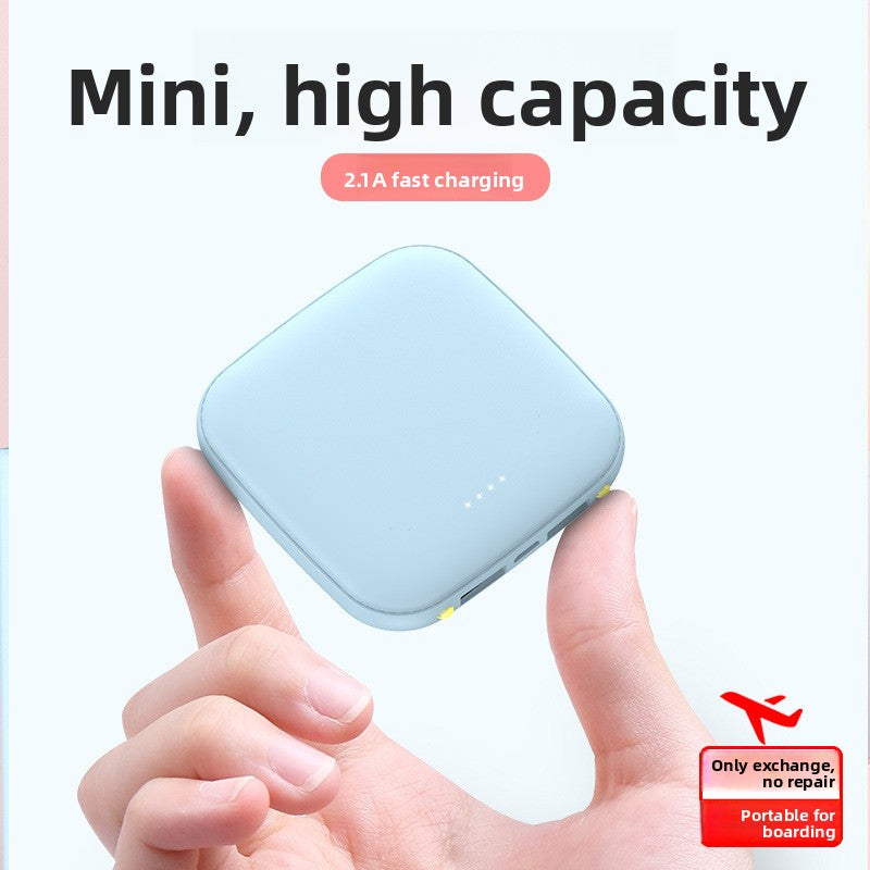 Mini Cute Portable Power Bank 20000mAh Fast Charging with LED Light teemdrop