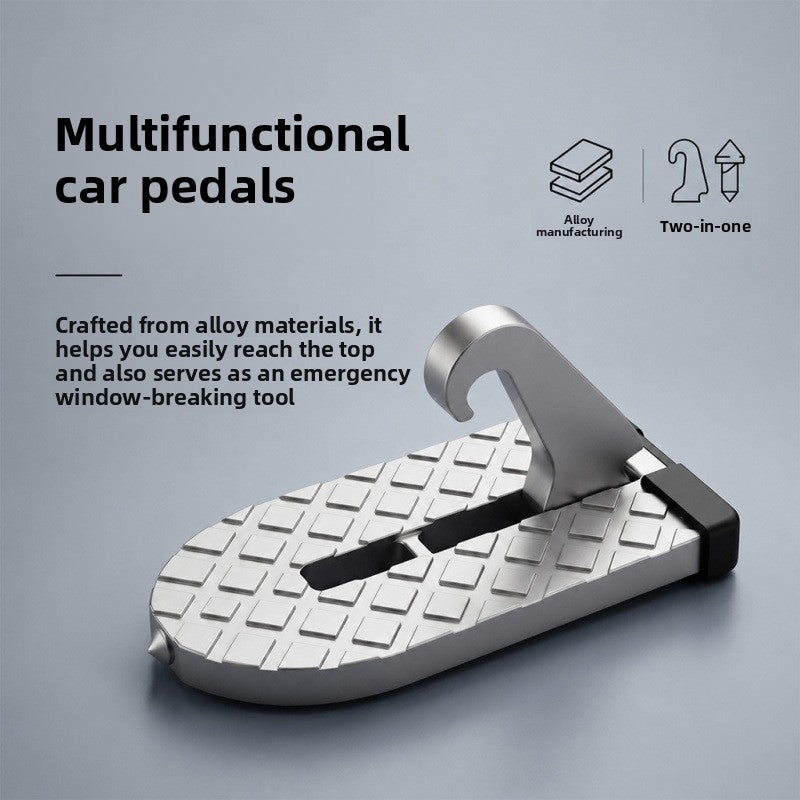 Aluminum Alloy Car Footrest Pedal with Non-Slip Surface