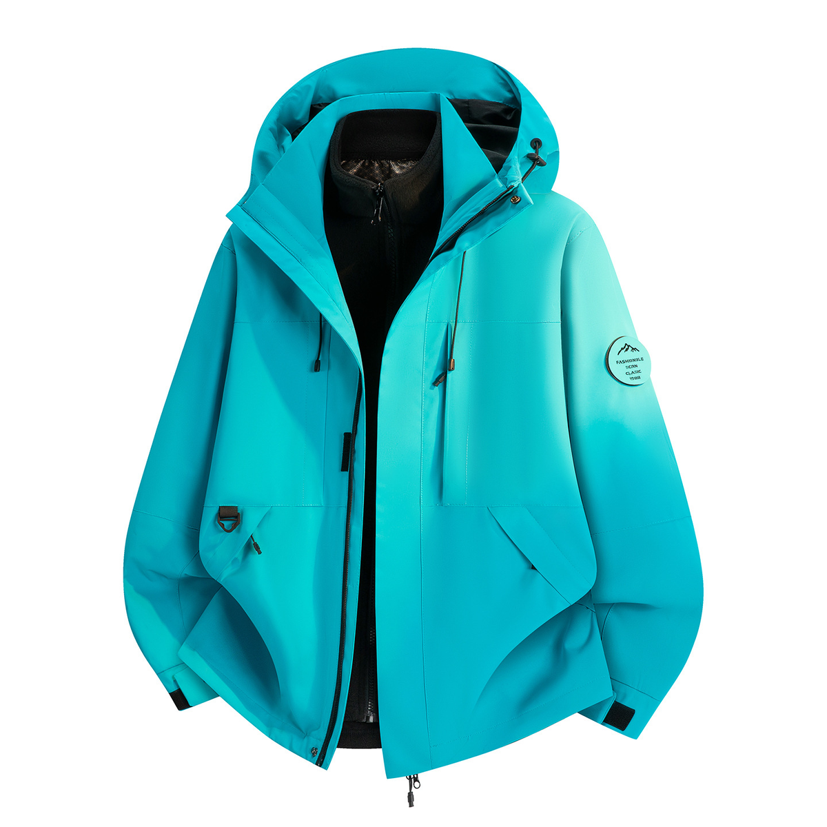 Unisex 3-in-1 Windproof Waterproof Outdoor Hiking Skiing Jacket teemdrop