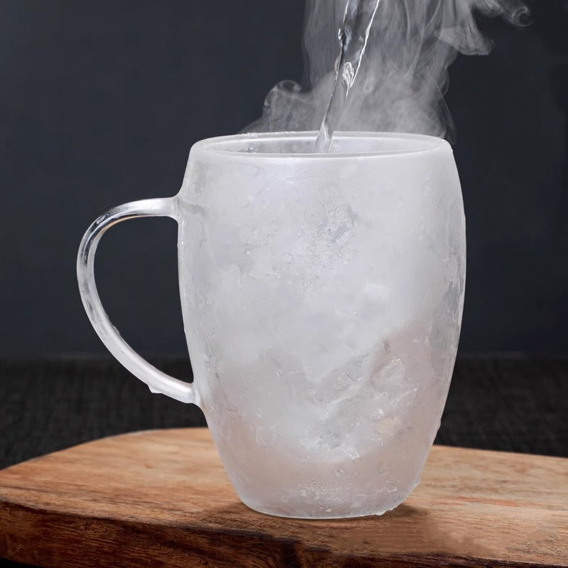 Transparent Double Layer Borosilicate Glass Cup