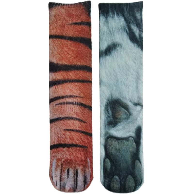 Animal Paw Print Novelty Socks