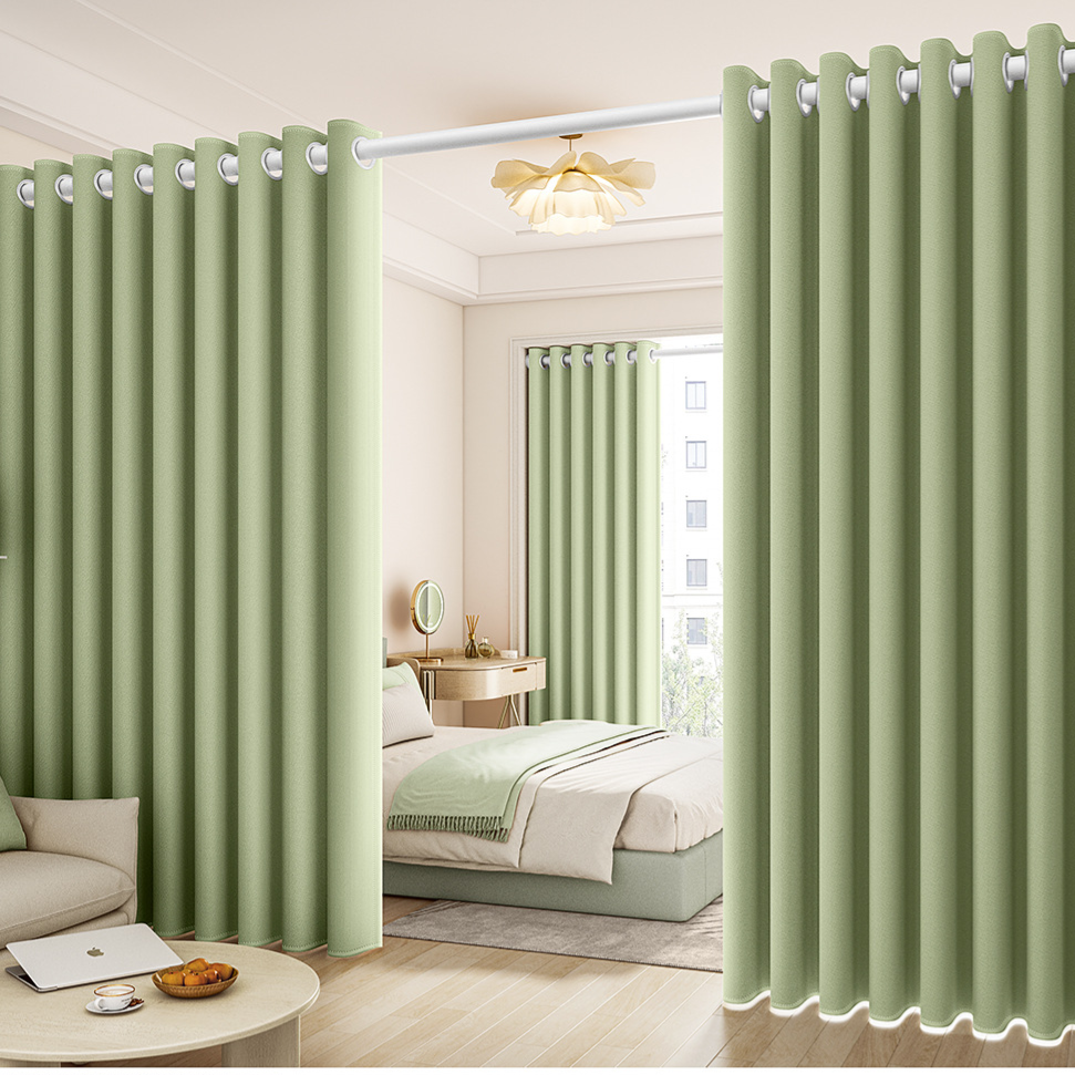 Wireless blackout curtains without holes drilled