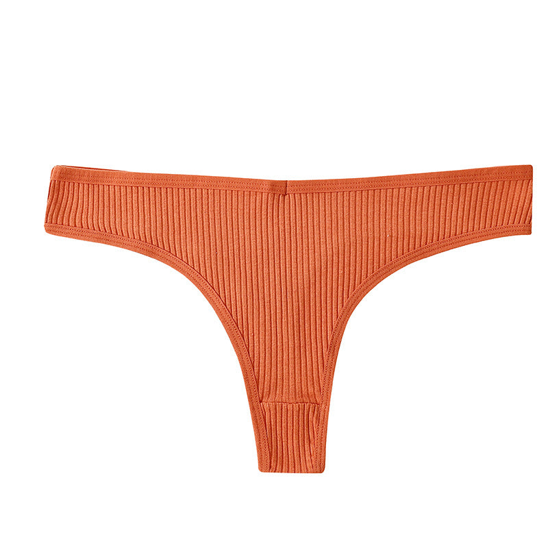 Womens Cotton Low-Waist T-String Underwear