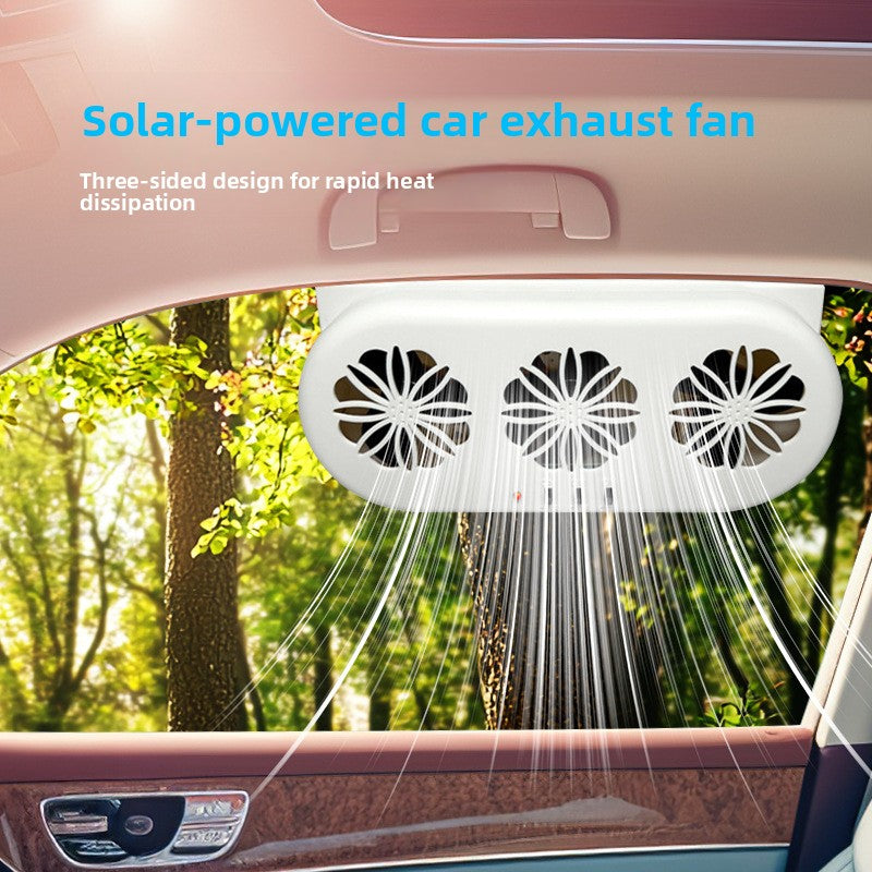 Solar USB Car Exhaust Fan Interior Air Circulator teemdrop