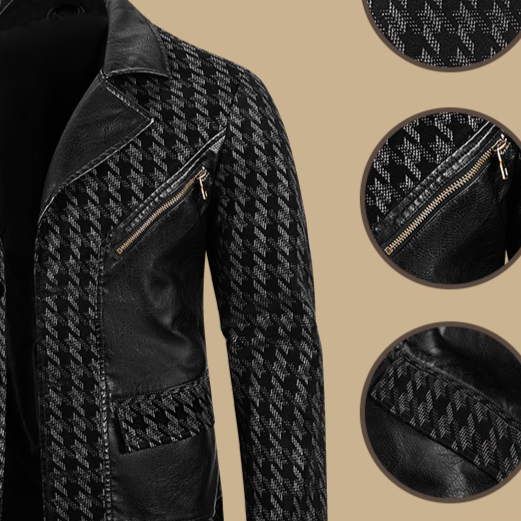 Men's Retro Motorcycle PU Leather Jacket Casual Lapel Outerwear teemdrop