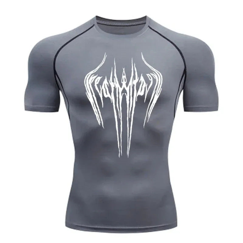 Mens Milk Silk Compression Fitness T-Shirt