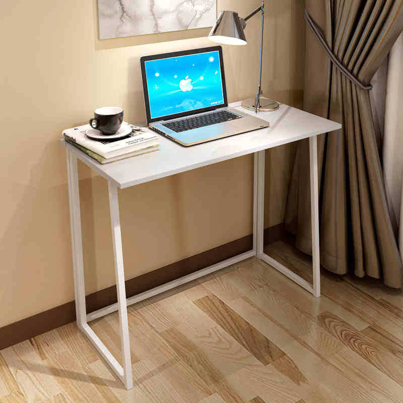 Foldable Metal Laptop Desk Home Office Adjustable Portable Writing Table