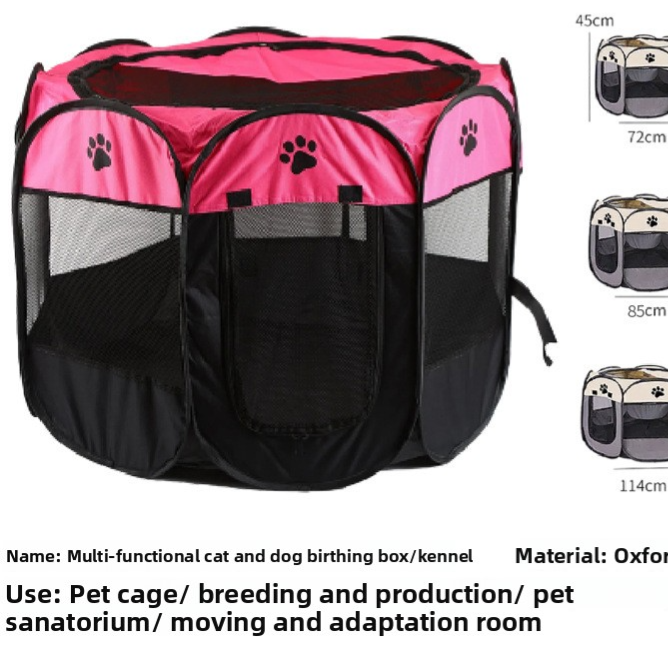 Foldable Pet Playpen Tent Enclosure