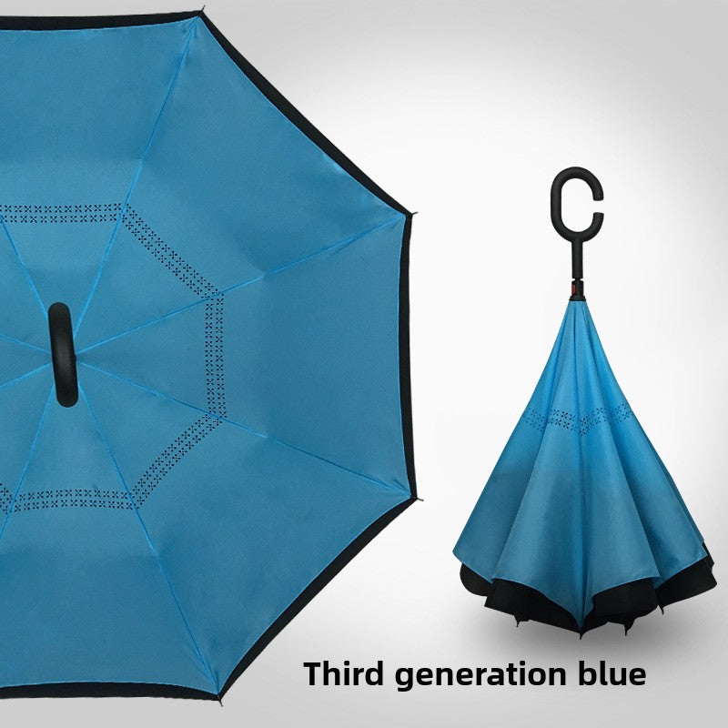 Reverse double-layer umbrella