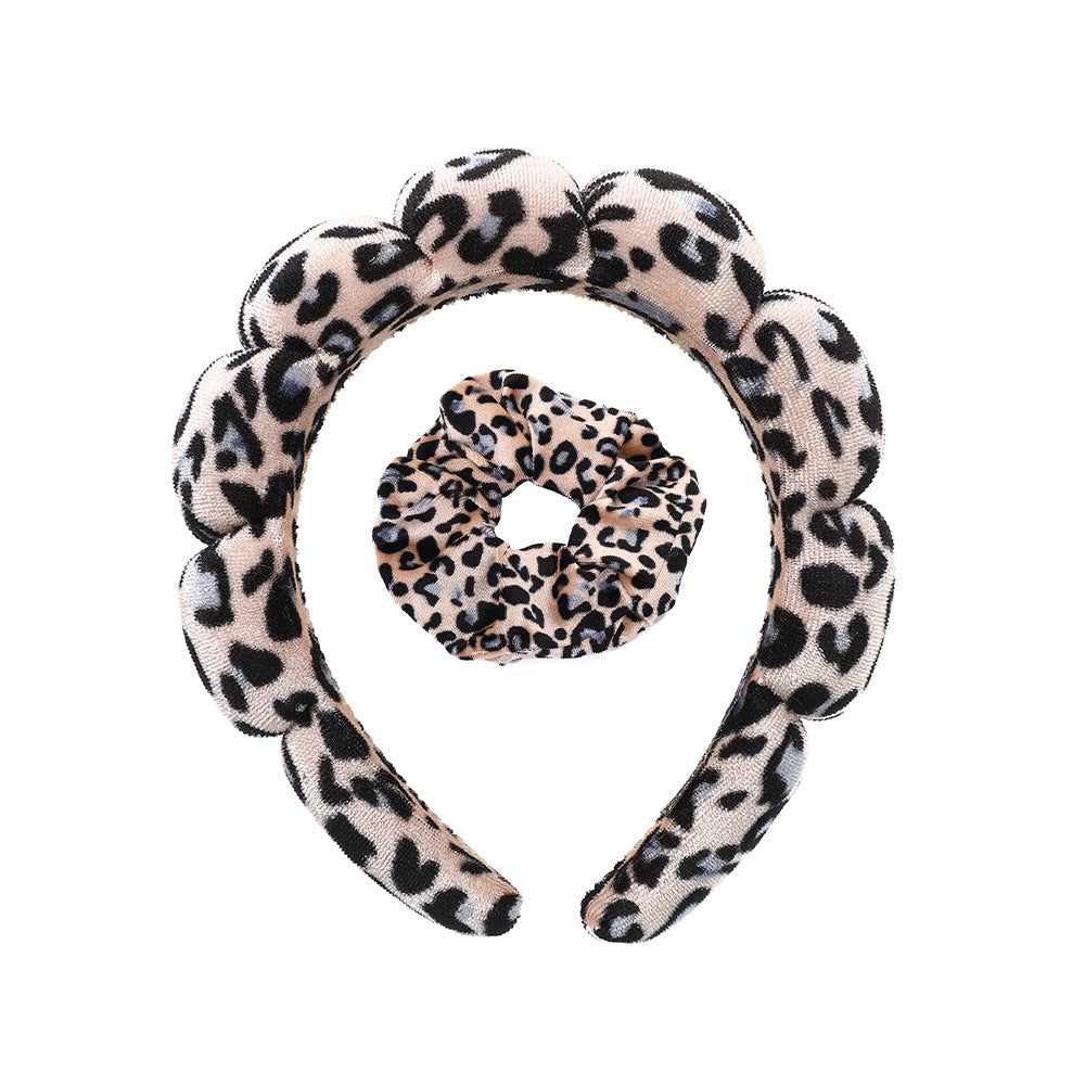 Lady's velvet sponge hairband teemdrop