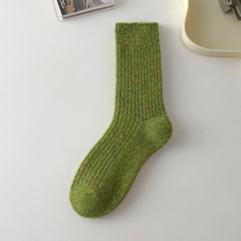 Vintage Wool Blend Mid Tube Socks