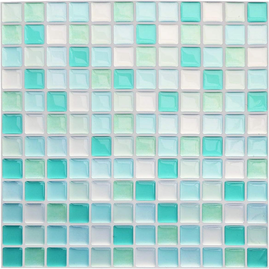 3D Self-Adhesive PET Mosaic Tile Wall Sticker for Home Decoration teemdrop
