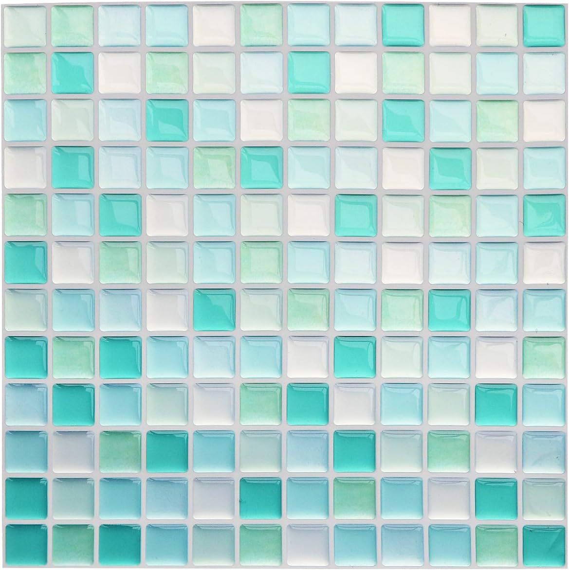 3D Self-Adhesive PET Mosaic Tile Wall Sticker for Home Decoration teemdrop