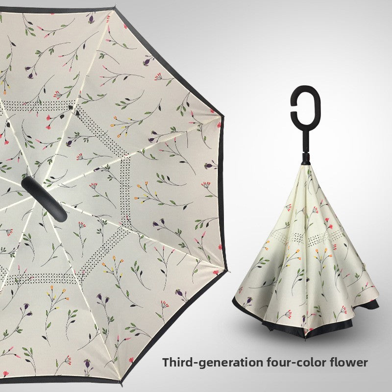 Reverse double-layer umbrella